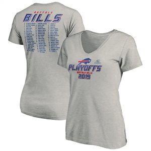 Buffalo Bills NFL Pro Line 2019 NFL Playoffs Bound Comeback V-Neck T-Shirt