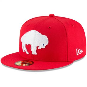 Buffalo Bills New Era Omaha Throwback 59FIFTY Fitted Hat – Red