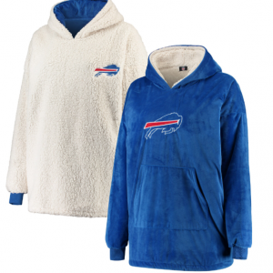 Buffalo Bills Reversible Sherpa Hoodeez – Royal/White